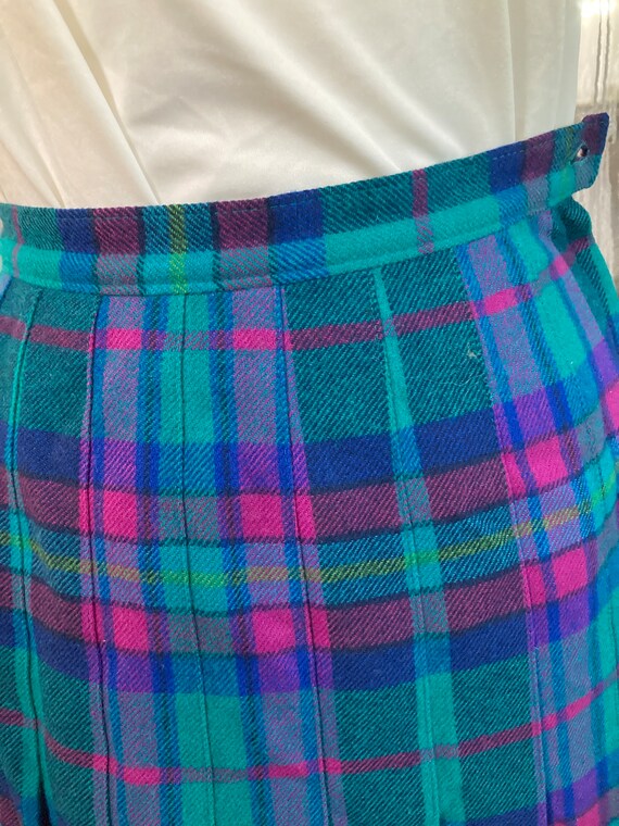 Pendleton Wool Skirt/ Size S/ PLAID!/  Made in th… - image 4