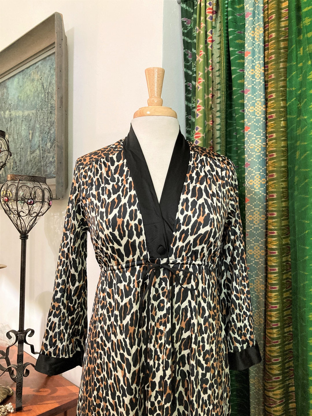 Tiger Print, Nightgown, Robe, Long, Size S, Tiger Print, Vanity Fair ...
