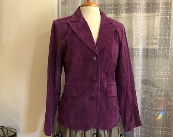 purple suede jacket mens