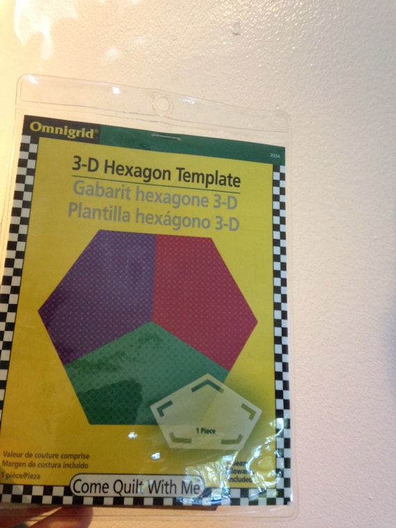 omnigrid 3d hexagon template etsy