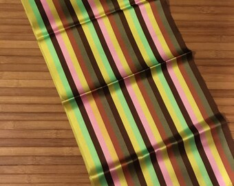 Men's Opera Scarf Vintage 50s Acetate NWT Stripes Opera Scarf Tuxedo Scarf