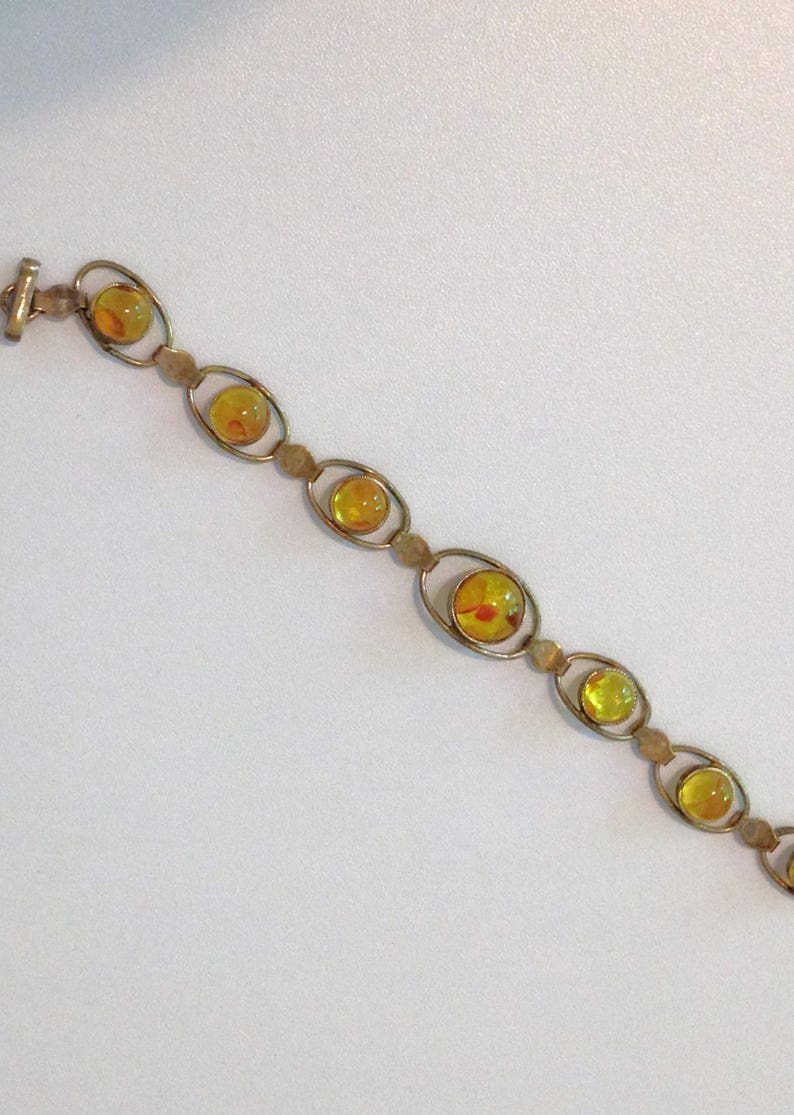 Baltic Amber Bracelet Sterling Silver