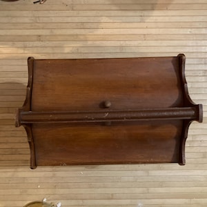 Antique Wood Sewing Box / French Doors / Victorian Sewing Box