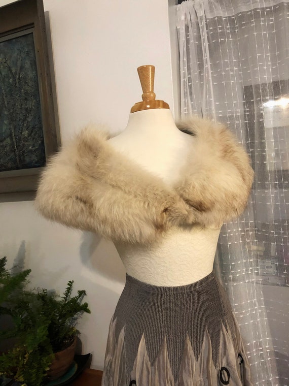 Fox fur//Collar//Shrug//Wrap//Collar for coat//Vin
