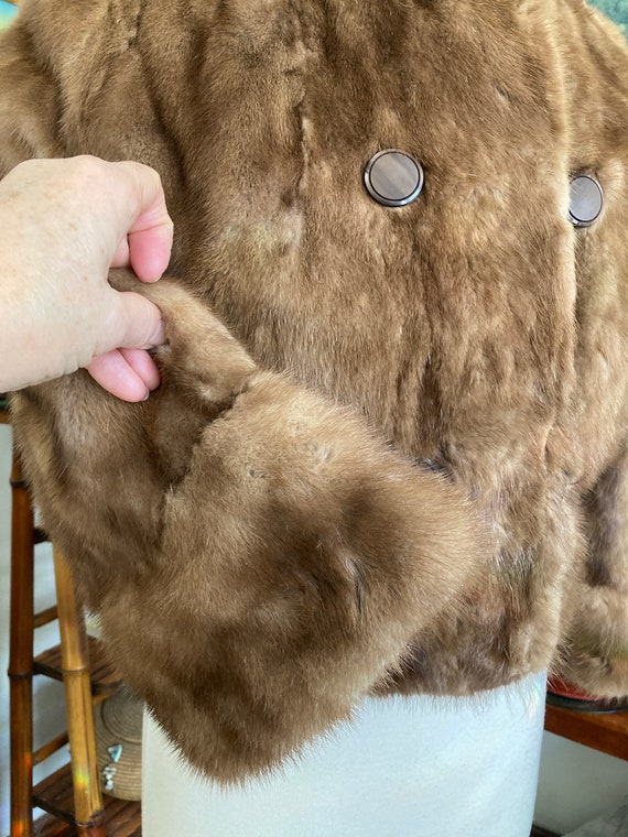 Mink Coat, MOD, Size M, Bolero Jacket, Size 6, Mi… - image 5