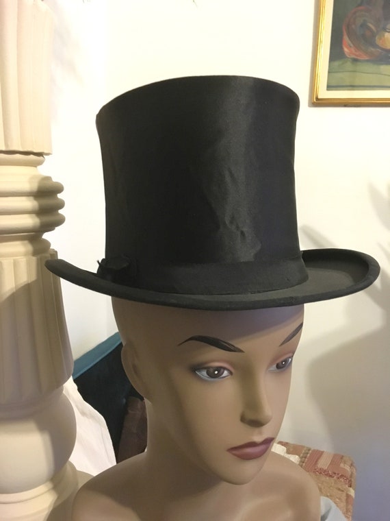 50s// Collapsible Top Hat // Dobbs Fifth Avenue //