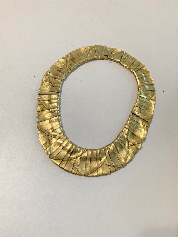 60s/GOLD necklace /Kinetic Necklace /Vintage Sculp
