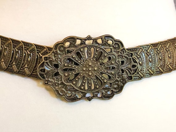 Gold Belt//Size M to L to XL//ormolu Belt//Brass B