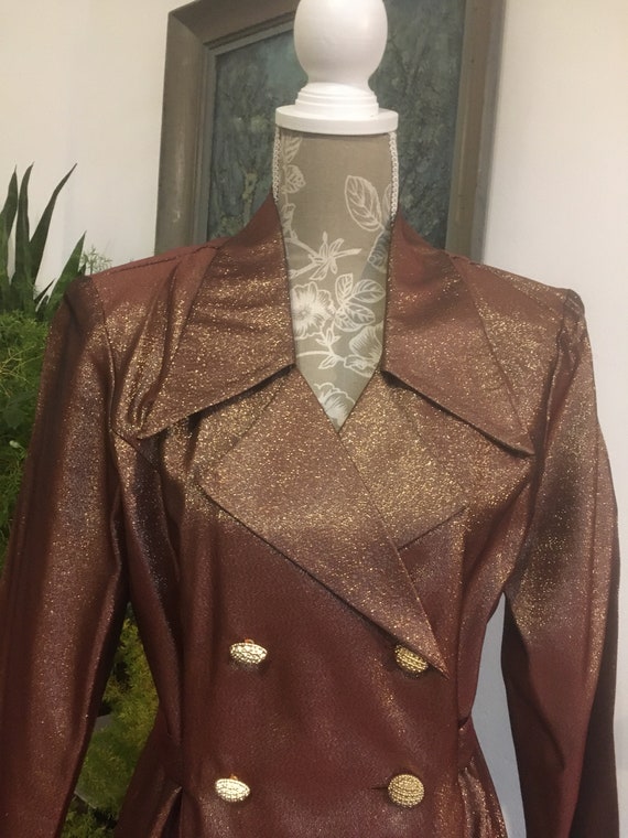 80s//Gold Suit//Size 10//Metallic // clothing//Lur