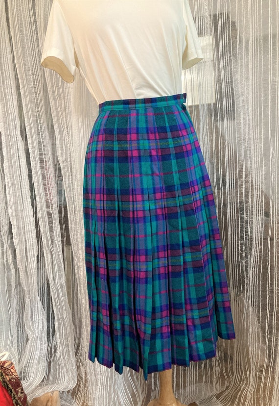 Pendleton Wool Skirt/ Size S/ PLAID!/  Made in th… - image 1