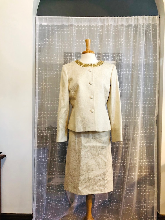 Suit//Size 14//Formal Suit//Gold Suit//By Kasper//