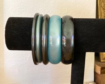 6/ヴィンテージ ルーサイト バングル/バングル スタック/ルーサイト