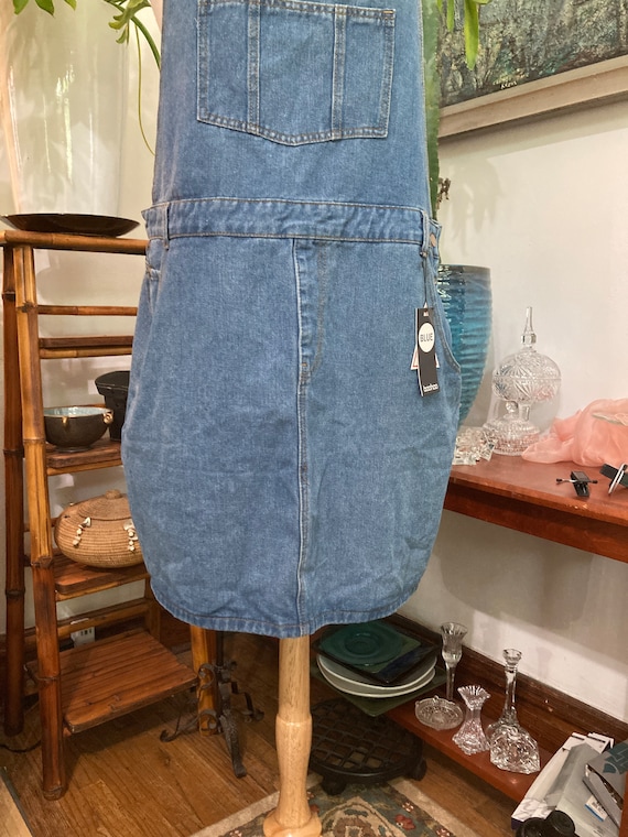 Denim Dress Size 20 Pinafore Denim Overalls Overalls Etsy