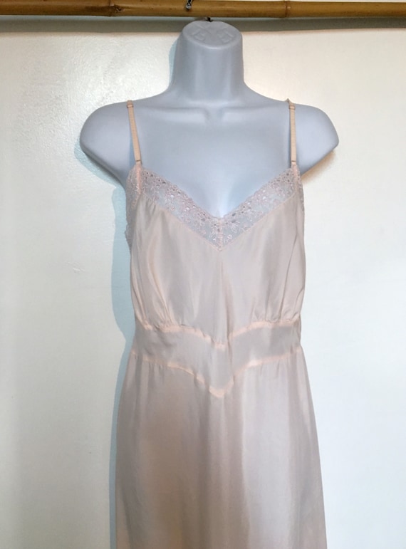 Pink Slip//Size 8//Vintage Slip//Full Slip//Dress