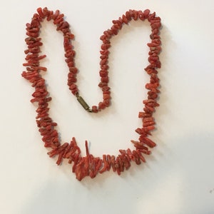 Sardinian Coral Necklace, 20&quot; Length, #2