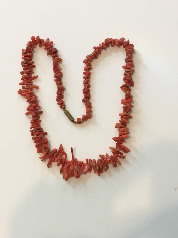 Sardinian Coral Necklace, 20" Length, #2