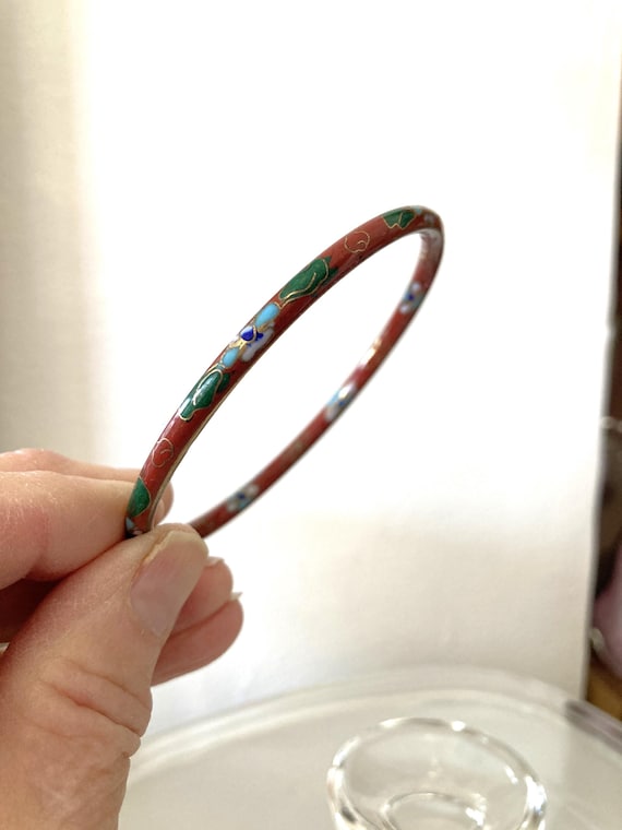 12, Cloisonne bangles, Stack of Bangles, Vintage … - image 2