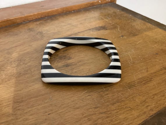 Lea Stein bangle, MOD bangle, Laminated Lucite Ba… - image 3