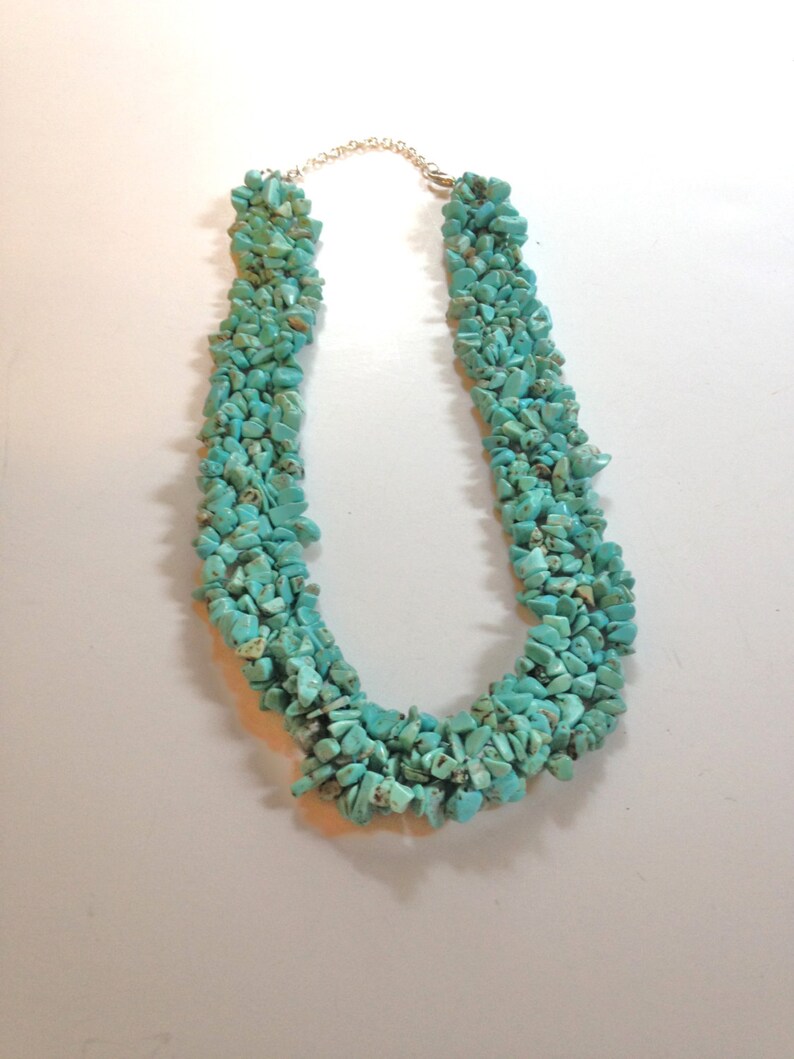3Turquoise Necklace Necklace Lot Mother of Pearl Blue Necklace Boho Necklace LOT BLKMOP