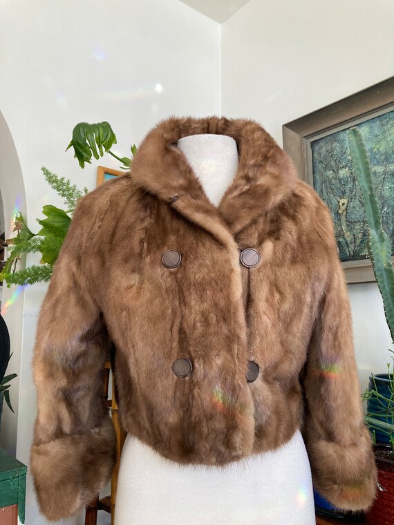 Mink Coat, MOD, Size M, Bolero Jacket, Size 6, Mi… - image 2