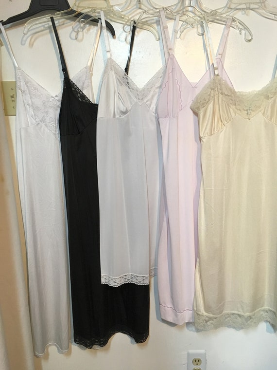 5//Slip//Size 36//Lot // Black Slip// Beige Slip//