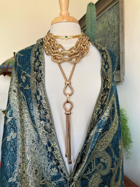 3/ Gold Necklaces/ Layered Necklaces/ Tassel Neck… - image 2