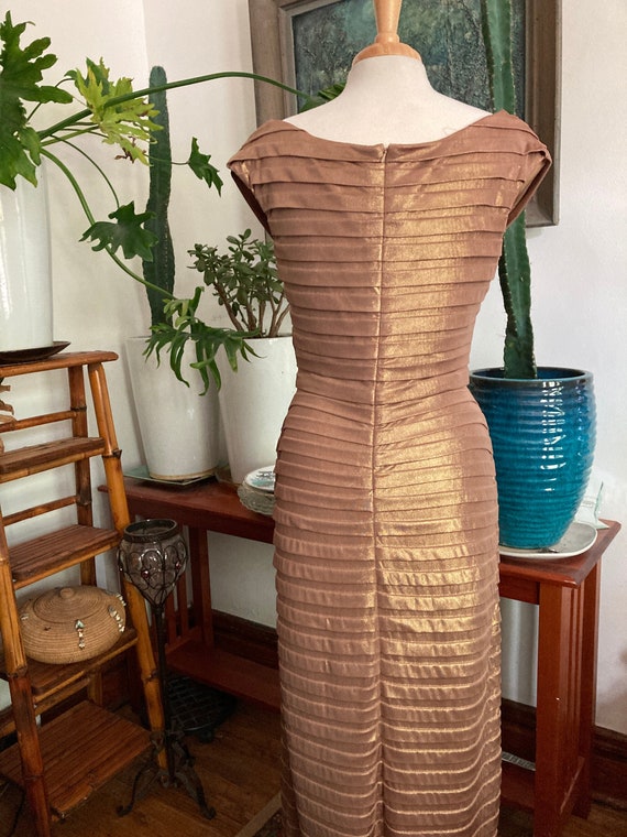 Long Gold Formal Dress/ Size L/  MWOT/ Tadashi For