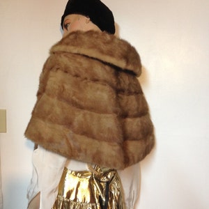 Mink Stole / Size 6/Autumn Haze Mink/ Mink Fur/ Emba /Vintage 60s