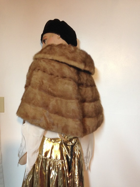 Mink Stole / Size 6/Autumn Haze Mink/ Mink Fur/ E… - image 1