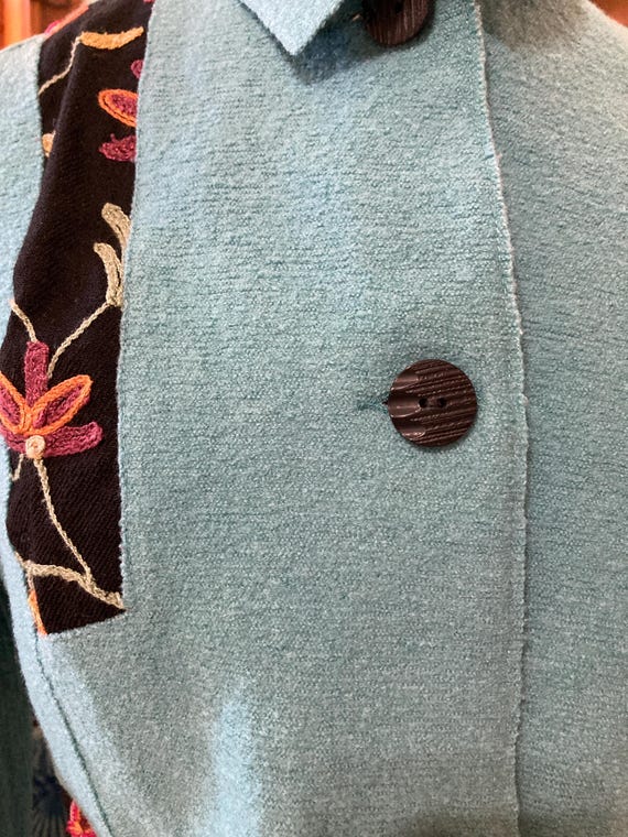 Patchwork Jacket, Wool Jacket, Size 8, BOHO Jacke… - image 6