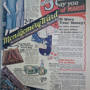 1928 Catalog/ Vintage Montgomery Ward / Vintage Catalog / Vintage Advertising/Art Deco /Vintage Source book