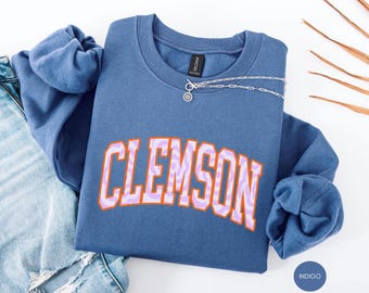 Clemson Sweatshirts, Clemson College sweatshirt, Clemson Gift, Tigers sweatshirt, College Football Sweatshirt tigers sweatshirt Clemson gift