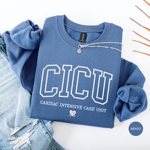 CICU Sweatshirt, Cardiac icu nurse Sweatshirt, Cardiac Intensive Care Unit Nurse sweatshirt, CICU Nurse Graduation Gift CICU Squad gift