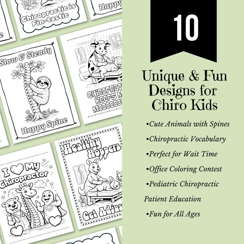 Chiropractic Kids Coloring Pages Printable, Pediatric Chiropractor ...
