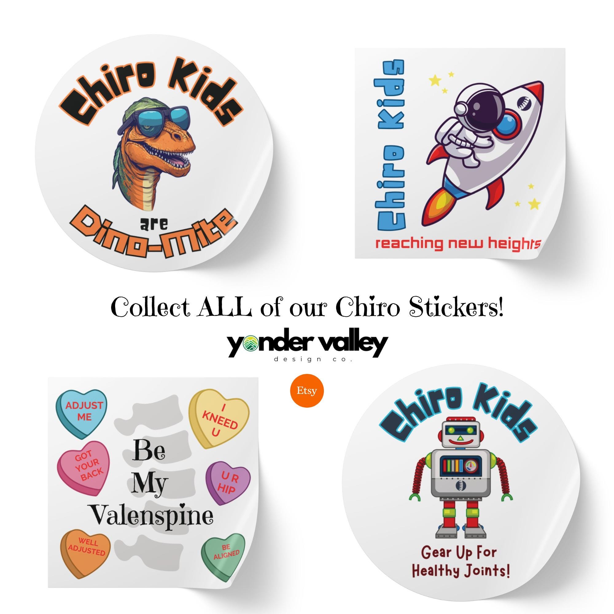 Chiro Kids Stickers, Chiropractic Decal, Funny Chiropractor Gift Ideas ...