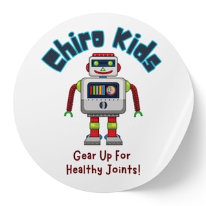 Chiro Kids Stickers, Chiropractic Decal, Funny Chiropractor Gift Ideas, Chiropractic Office Supplies, Pediatric Chiropractor Clinic Handouts