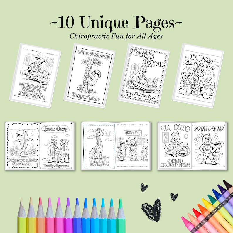Chiropractic Kids Coloring Pages Printable, Pediatric Chiropractor ...