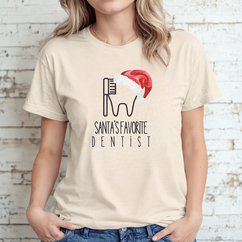 Santas Favorite Dentist, Christmas Shirt Dental, Dentist Christmas Gift