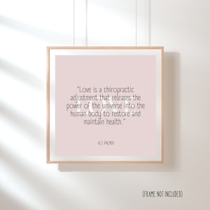 Chiropractic Signs for Office, Chiropractic Decor, Chiropractic Prints, BJ Palmer Quotes, Palmer Chiropractic, Chiropractor Art, Chiro Gifts