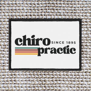 Iron-On Patches for Future Chiropractor, Chiropractic Vintage Patch Gift, Chiropractor Gift for Office Staff, Spine Doctor Iron-On Retro Tag