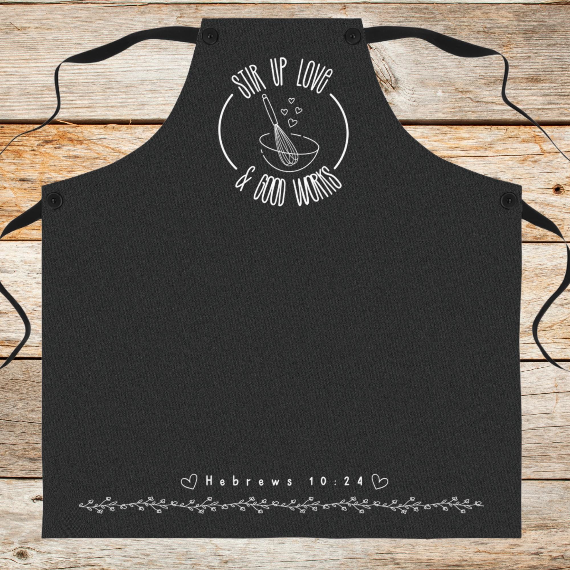 Hebrews 10:24 Christian Kitchen Apron, Sunday School Teacher ...