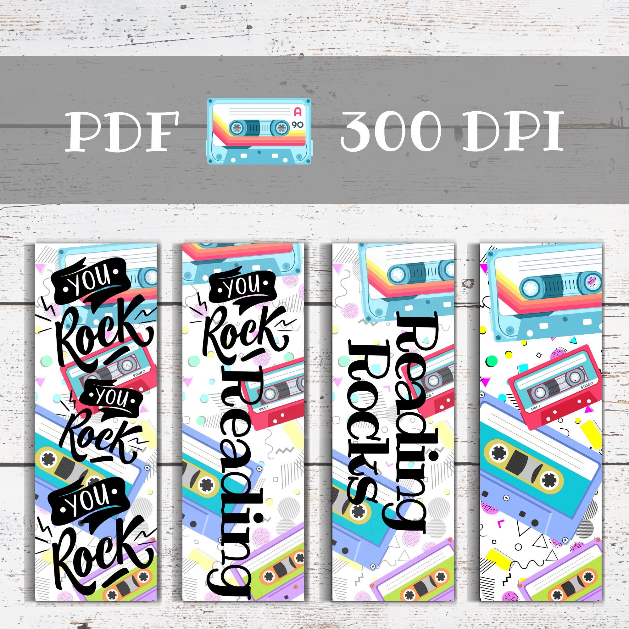 You Rock Printable Bookmarks for Kids From Teacher, First Day of School ...