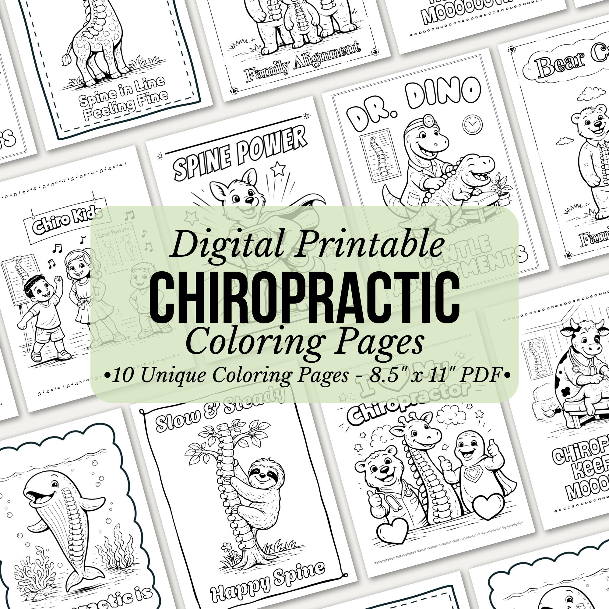 Chiropractic Kids Coloring Pages Printable, Pediatric Chiropractor ...