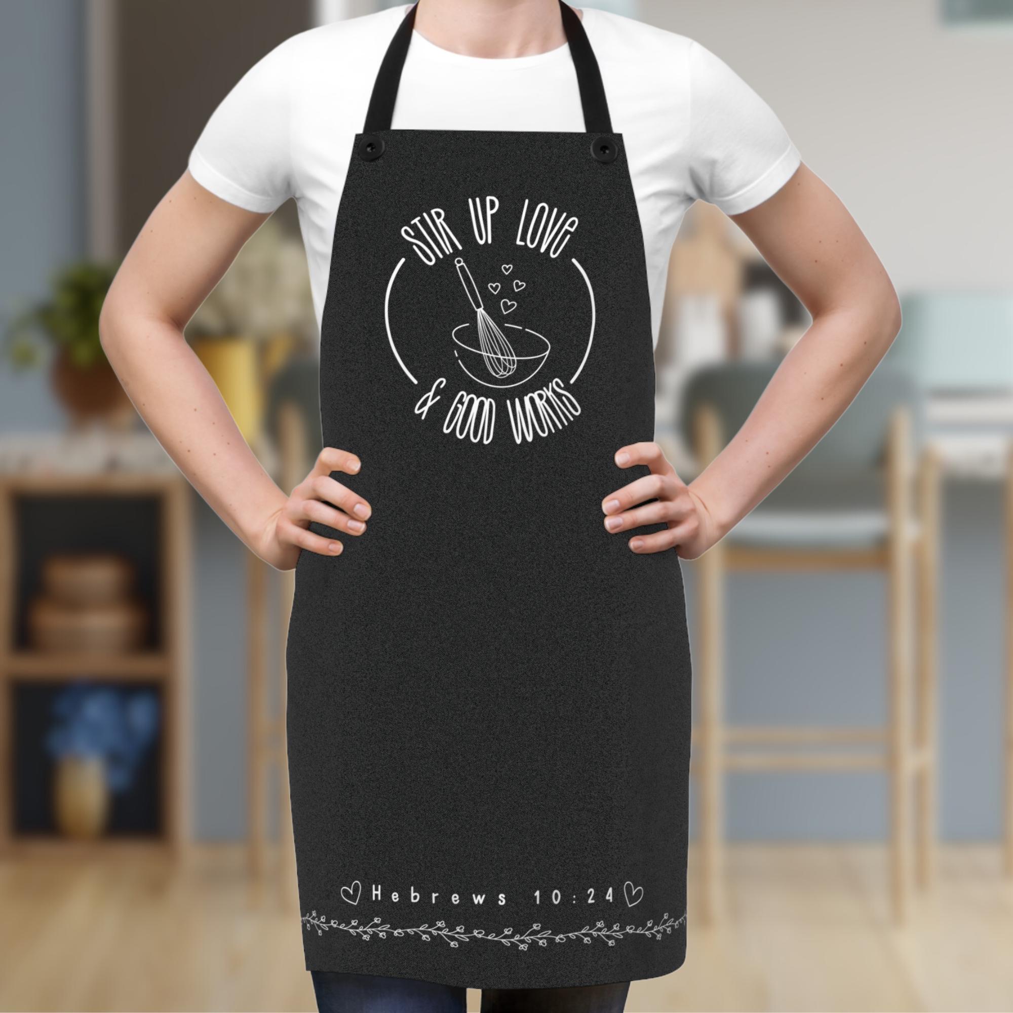Hebrews 10:24 Christian Kitchen Apron, Sunday School Teacher ...