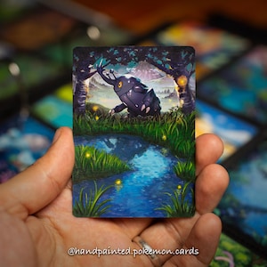Heracross hand painted Pokemon card - extended and altered pokemon card - custom pokemon card
