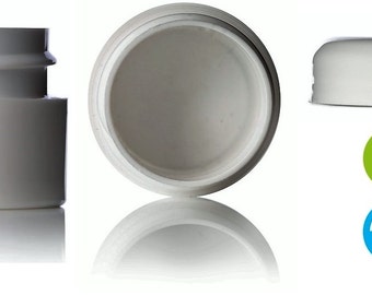 100 1/4 oz White double wall Jar with lids
