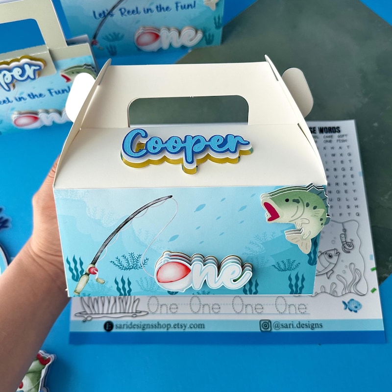 Fish Treat Box Template Etsy