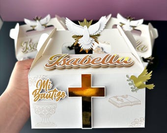 Mi Bautizo snoepdozen, puntzakdozen voor doop, eerste communie, communie, geschenkdoos met lekkernijen, Mi Primera Comunion, Nestor Bautizo