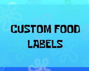 Custom Food Labels