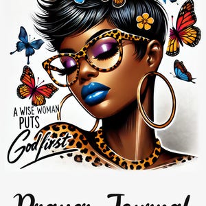 Prayer Journal Cover | Journal Cover | A wise Woman Puts God First
